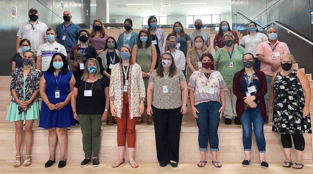Group photo of new professional staff