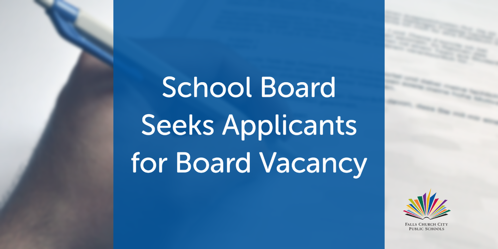 School Board seeks Applicants for Board Vacancy