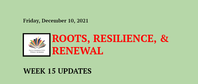 Roots, Reslience, & Renewal - Week 15 Updates