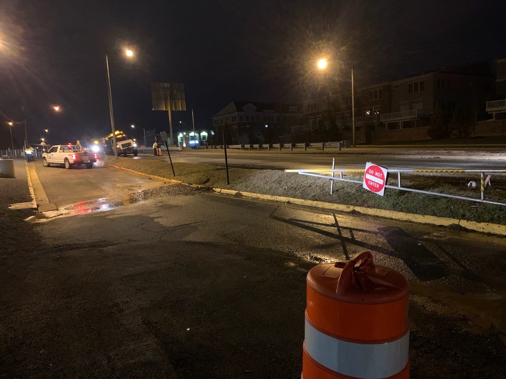 Water main break