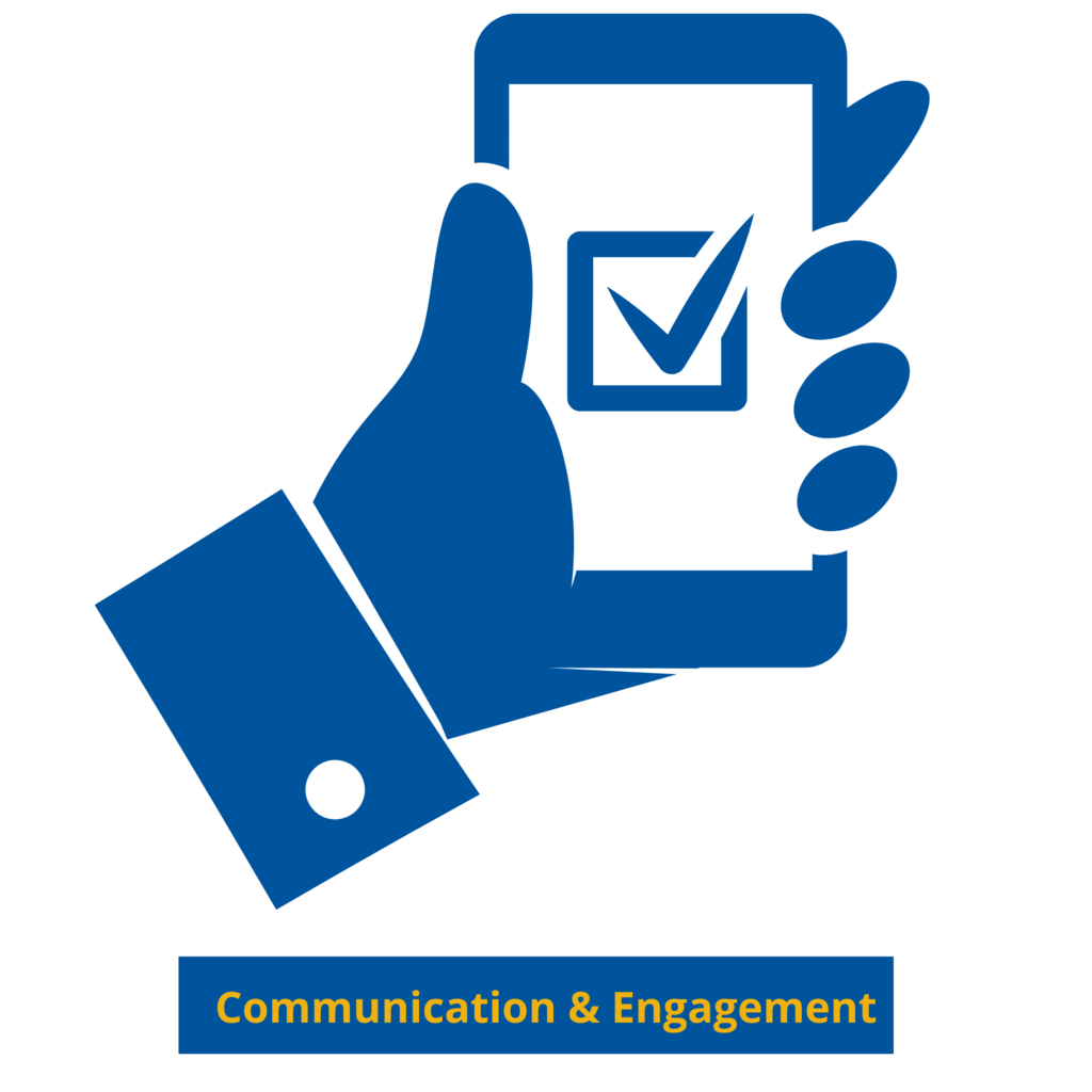Strategic Plan logo with hand holding phone and a checkmark on the screen