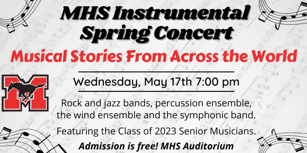 MHS Instrumental Spring Concert tonight at 7 p.m.